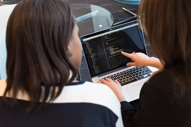 Woman doing consulting on a computer