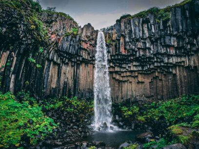 Scenic view of a waterfall