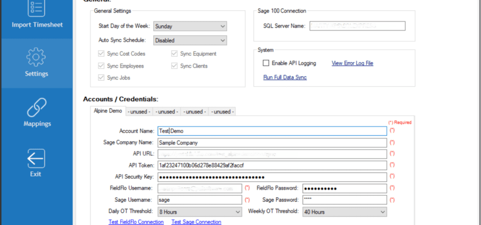 Data sync example of Windows desktop app development