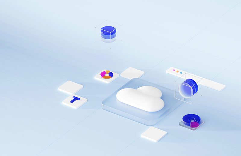 Concept image of cloud architecture.